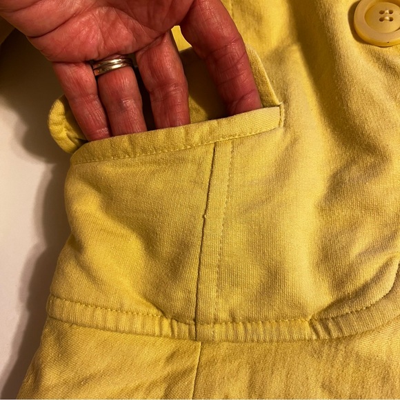 Nick & Mo Exclusive Collection Yellow Ruffle Hem Blazer Sz L - Picture 8 of 13